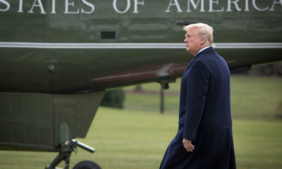 Picture of President Donald Trump walking to Air Force One