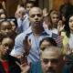 Photo of new American citizens at a naturalization ceremony