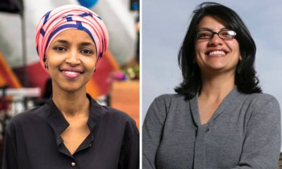 Photos of Rep. lhan Omar and Rep. Rashida Tlaib