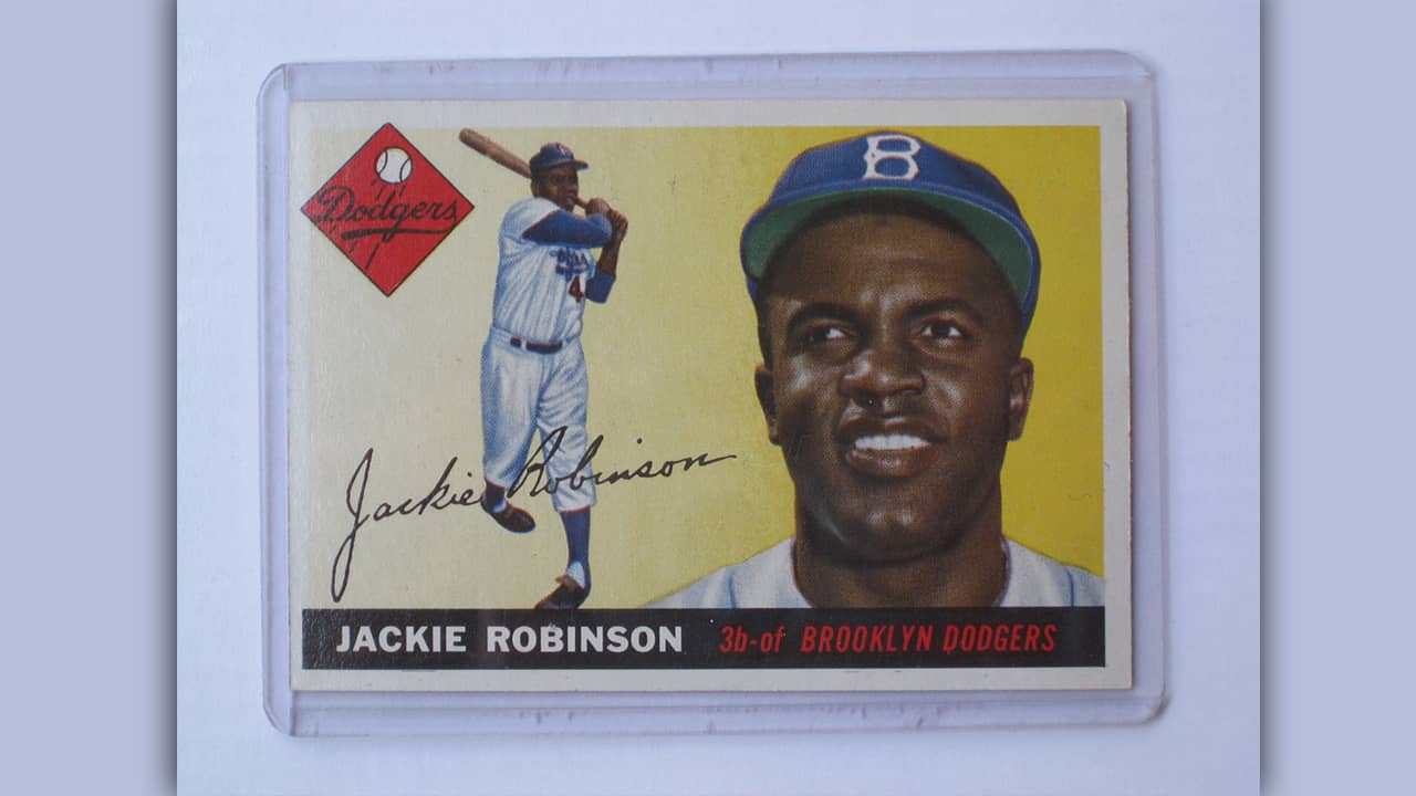 Photo of Jackie Robinson baseball card