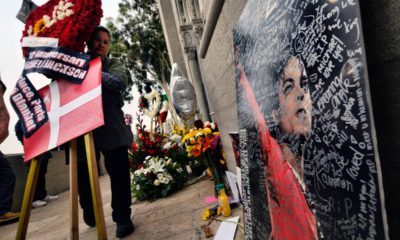 Photo of Michael Jackson memorial