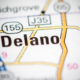 Delano on a map