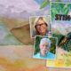 Composite image of the novel "Stinger" and portraits of authors Tanya Nichols and Bill McEwen