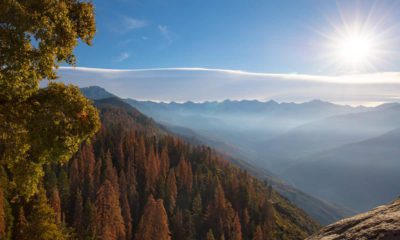 Photo of autumn sunrise at Moro Rock