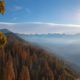 Photo of autumn sunrise at Moro Rock