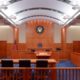 Photo of a courtroom at the federal courthouse in Fresno