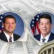 composite image of David Valadao, TJ Cox and the U.S. Capitol