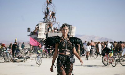 Photo of people at Burning Man