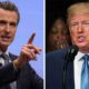 Photos of Gavin Newsom and Donald Trumpsite