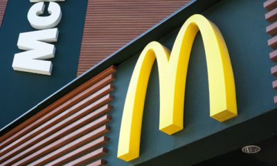 A photo of McDonald's golden arches