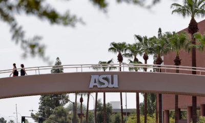 Photo of a bridge on the campus of Arizona State University