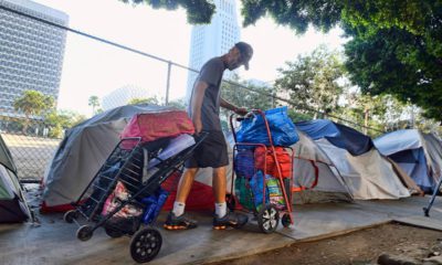 Photo of a homeless man in Los Angeles