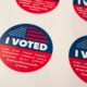 Photo of "I Voted" stickers