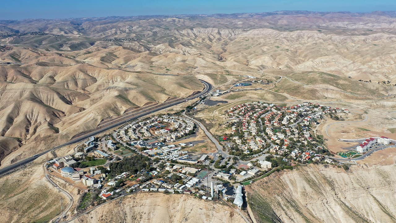 Photo of the West Bank Jewish settlement of Mitzpe Yeriho