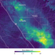 Image and chart of the sinking San Joaquin Valley