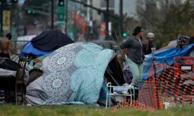 Photo of a homeless camp in Oakland, Calif.