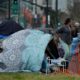 Photo of a homeless camp in Oakland, Calif.