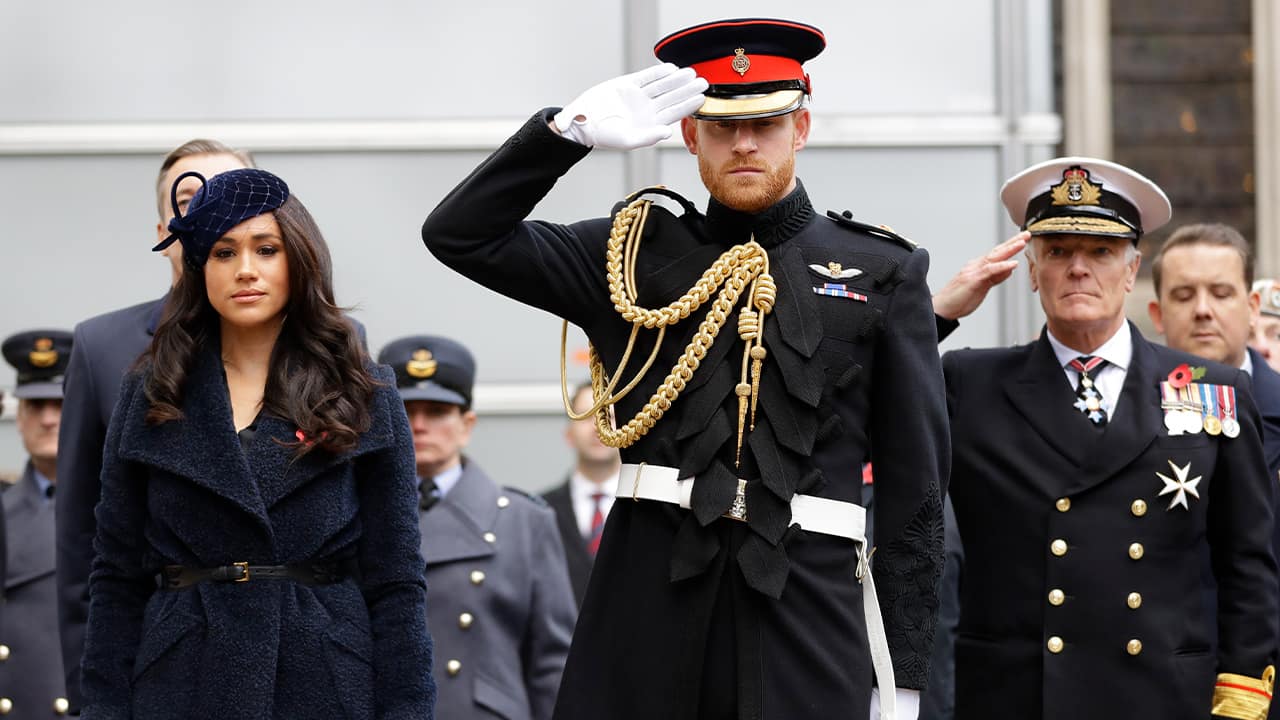 Photo of Britain's Prince Harry and Meghan, the Duchess of Sussex