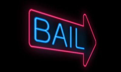 Photo of a neon "bail" sign