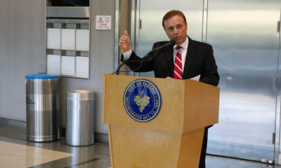 Image of Fresno City Councilman Garry Bredefeld at City Hall news conference on school reopenings